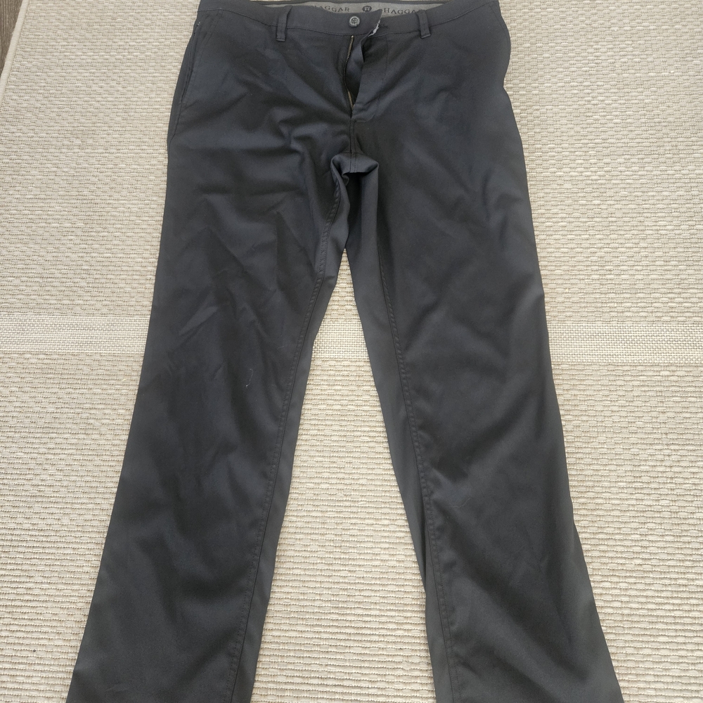 Haggar Men's Charcoal Chinos